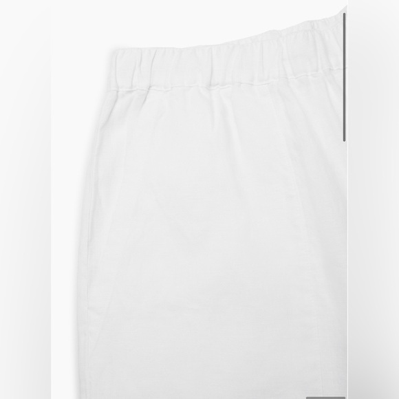 NWT Aritzia Little Moon Carlo Linen Pant White Small Organic linen relaxed pants - Picture 8 of 13